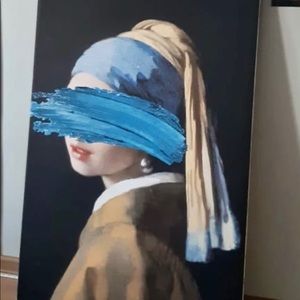Print canvas girl with pearl earring